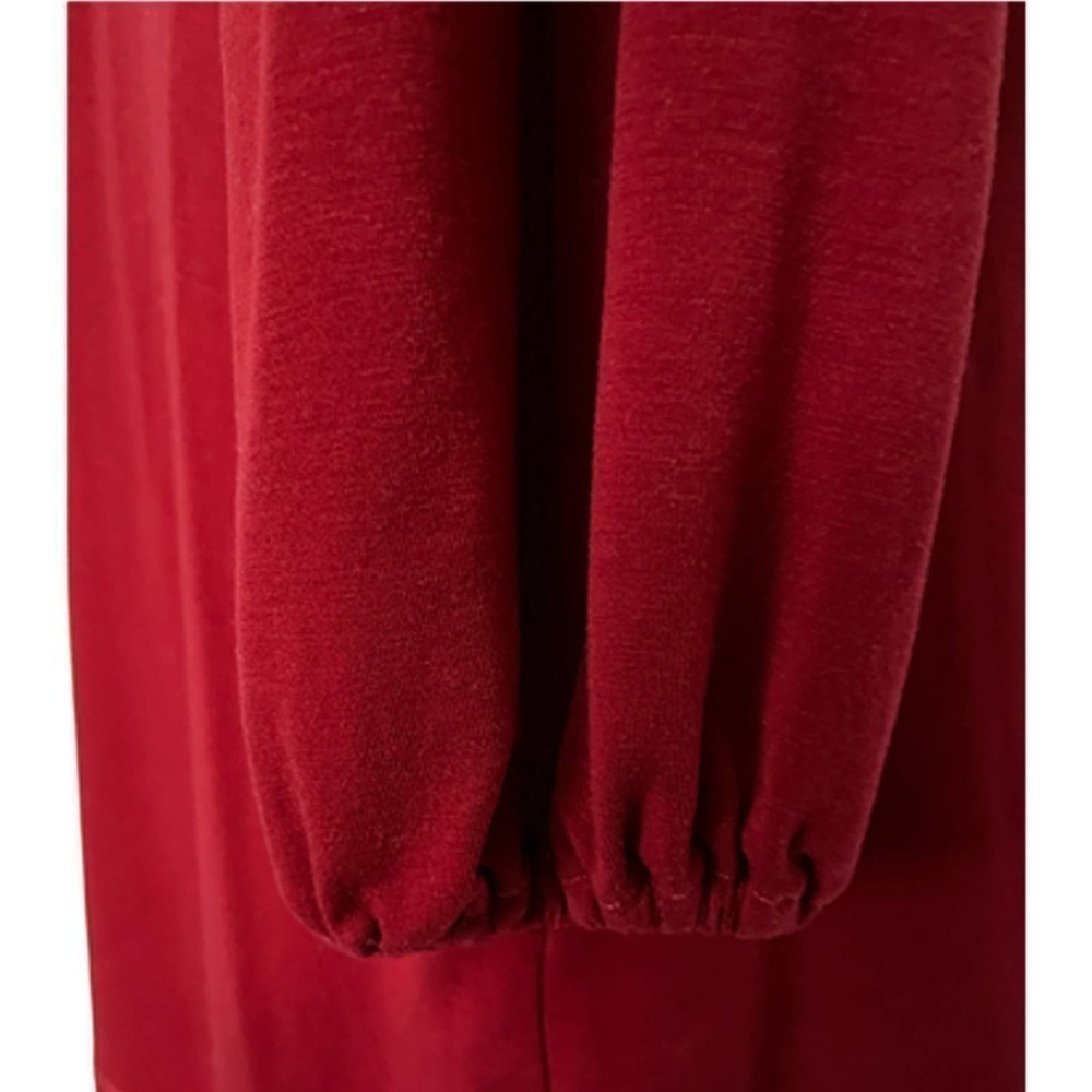 Michael Stars Long Sleeve Cold Shoulder Red Shift Dress Women's Size S - Picture 10 of 12
